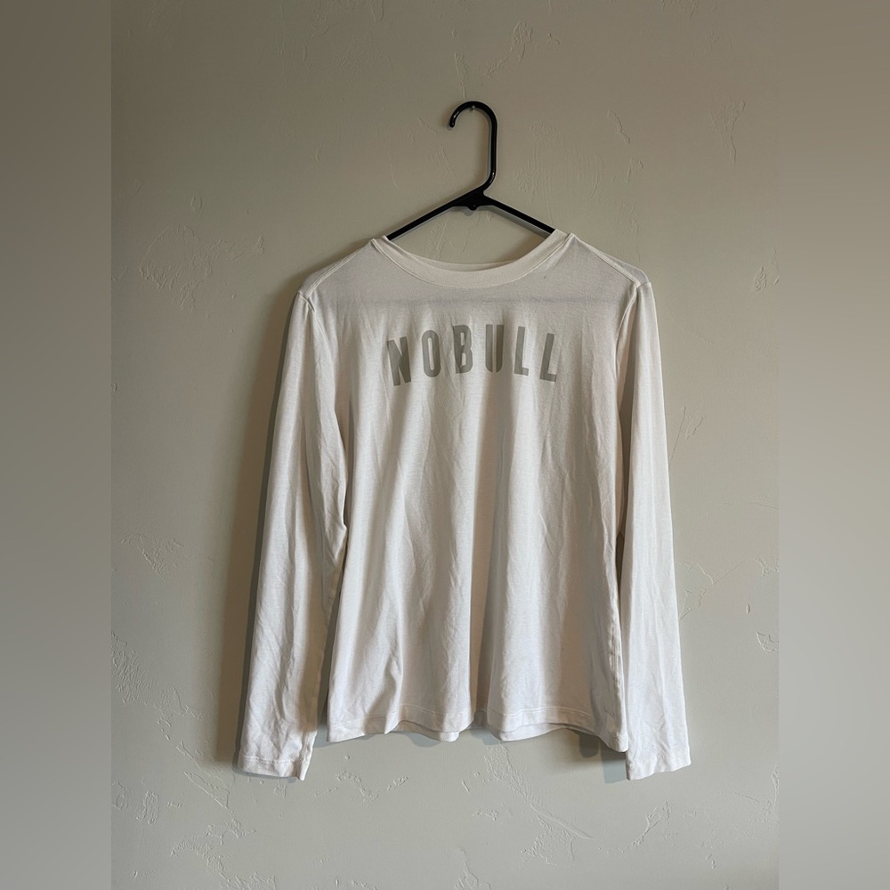 NOBULL Women’s Cream Long Sleeve Tee